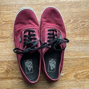Maroon Vans! Very comfy! Womens- 9 Mens- 7.5